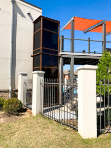 Outdoor Genesis Enclosure in a apartment complex in Louisiana