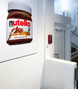 Genesis Shaftway installation at the Nutella Café in Chicago, USA