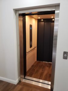 Elvoron Home Elevator installation in residence in Calgary, Canada