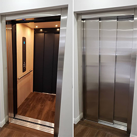 Elvoron Home Elevator installation in residence in Calgary, Canada