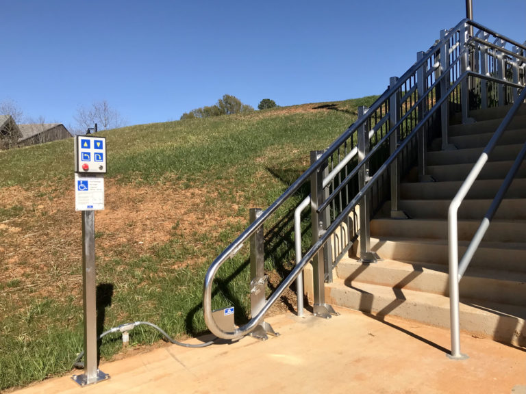 Artira installation at tennis court at University of Virginia