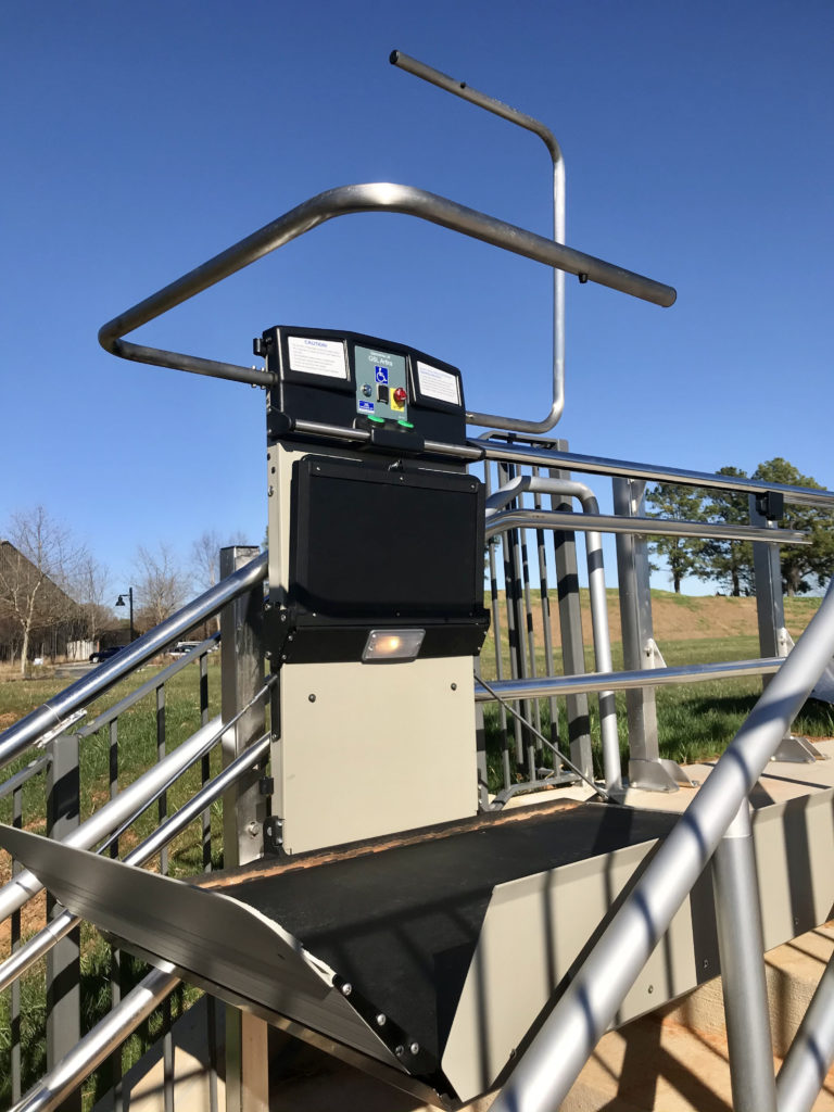 Artira installation at tennis court at University of Virginia