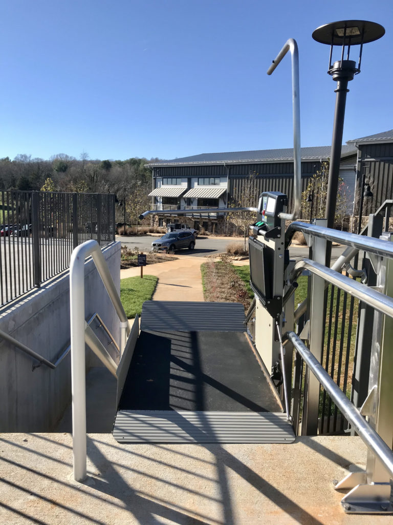 Artira installation at tennis court at University of Virginia
