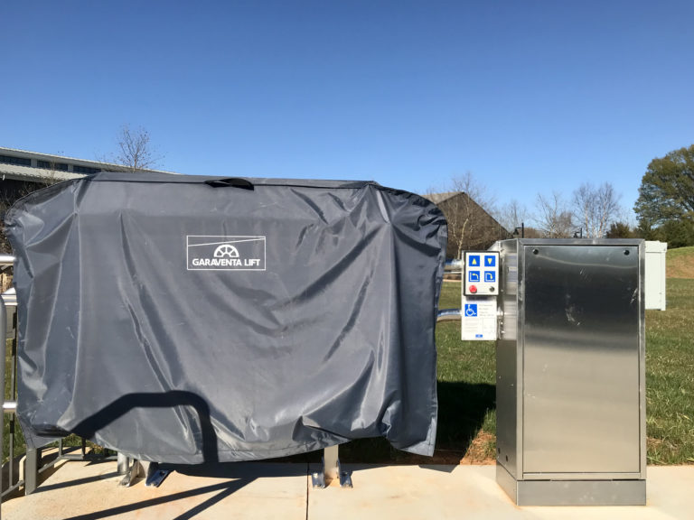 Artira installation at tennis court at University of Virginia