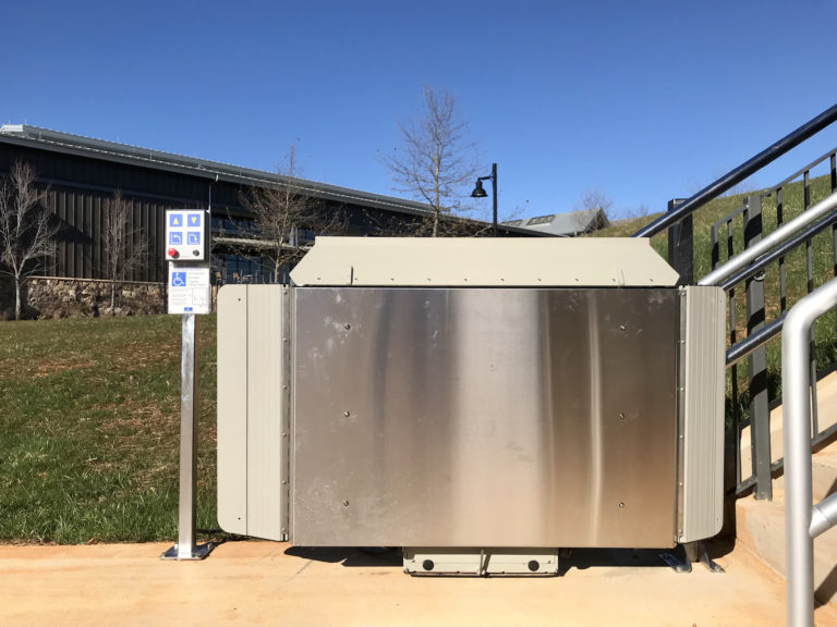 Artira installation at tennis court at University of Virginia
