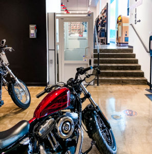 Genesis Enclosure installation in the Harley Davidson dealership in Mississauga, Ontario, Canada