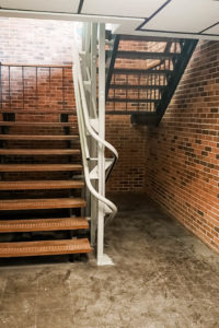 White Artira installled at stairways in Police Station