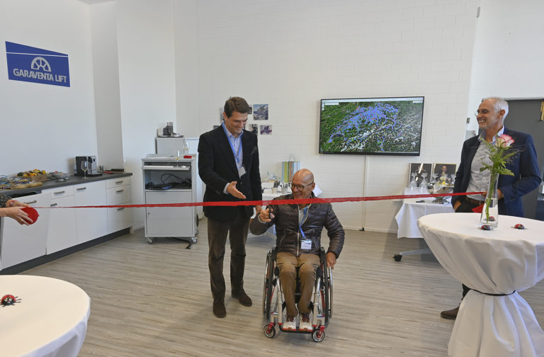 Garaventa Lift showroom opening in Switzerland with Heinz Frei